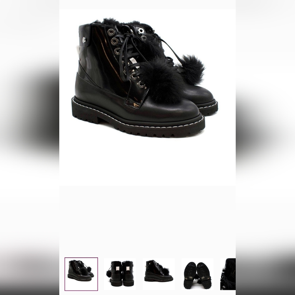 Jimmy Choo Sz 39 Black Voyager Boot